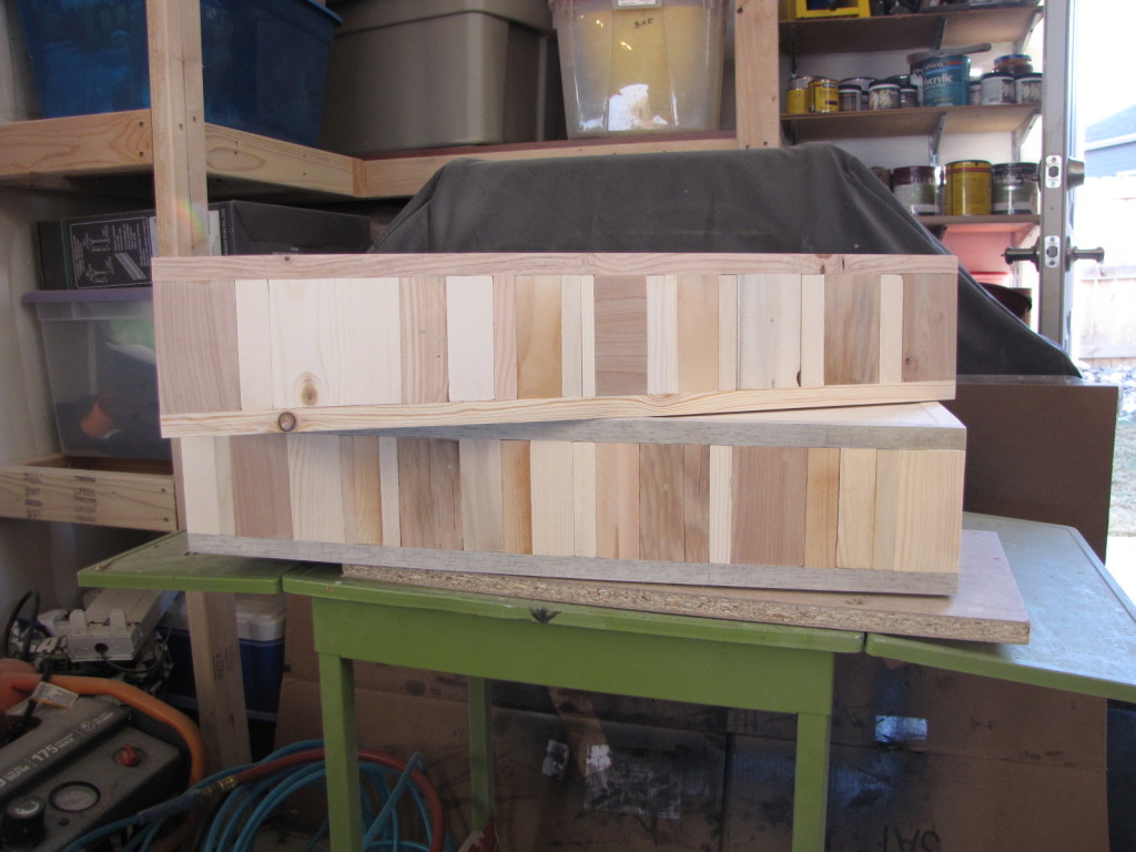 two floating shelves